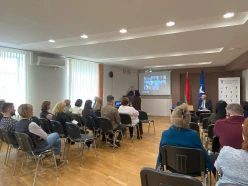 Уручэнне пасведчанняў новым членам палаты старшынёй БелГПП М.Мятліковым і выніковы сход калектыву Брэсцкага аддзялення БелГПП