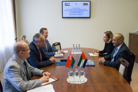 Встреча председателя БелТПП М.Мятликова с Чрезвычайным и Полномочным Послом ОАЭ И.С.Аль-Мушаррахом