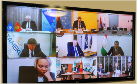 Chairman Mikhael Miatlikov takes part in the 22nd session of the Council of Leaders of the Chambers of the CIS Member States