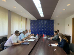 Дзелавая сустрэча з дырэктарам Qianxing Tianxia Business Management Co.Ltd спадаром Ма Лей