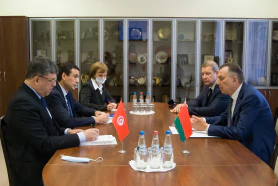 BelCCI Chairman Vladimir Ulakhovich meets Ambassador Extraordinary and Plenipotentiary of Tunisia Tarek Ben Salem