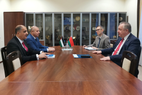 Встреча председателя БелТПП М.Мятликова с Чрезвычайным и Полномочным Послом Палестины А.М. аль-Мадбухом