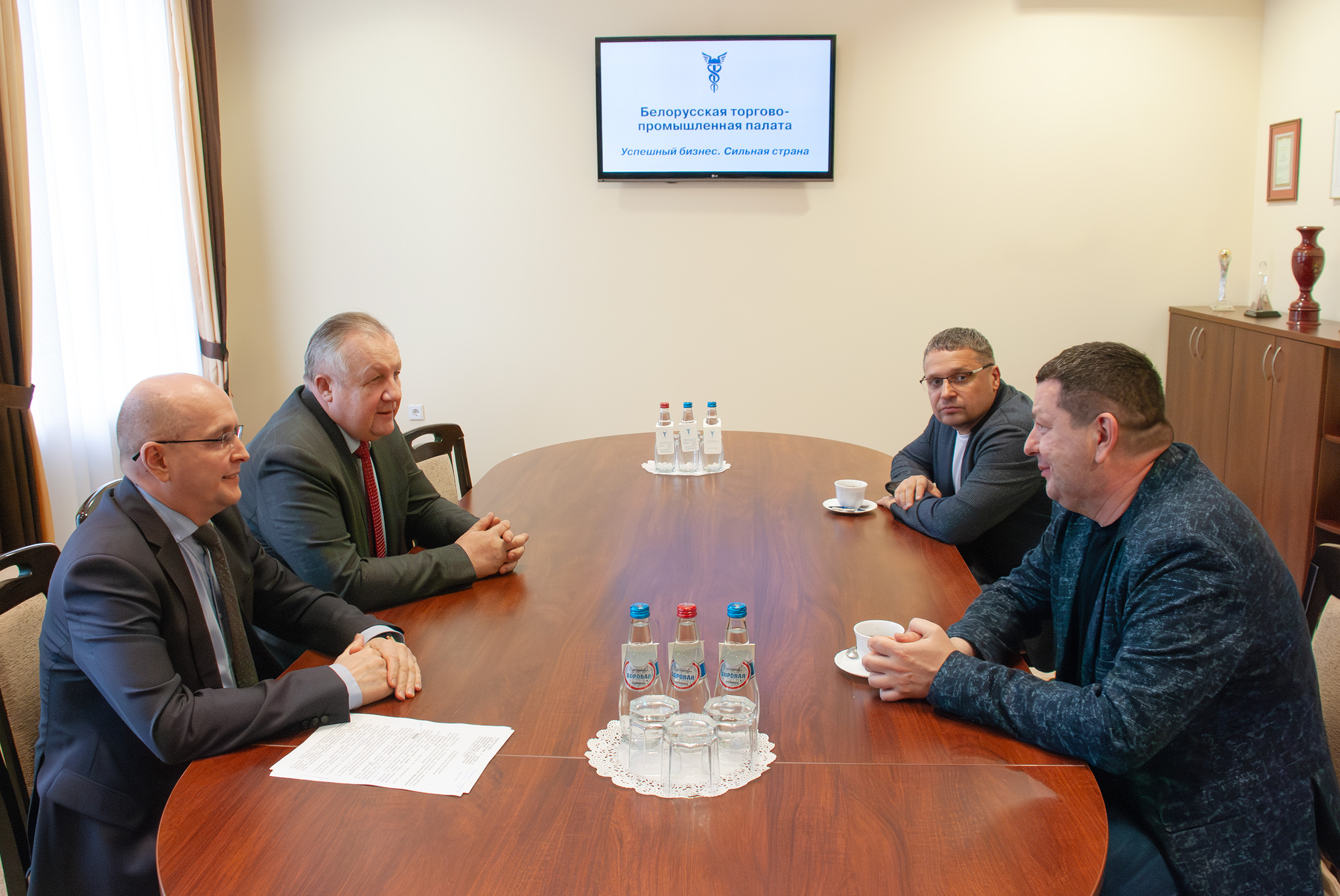 Сустрэча Старшыні БелГПП М.Мятлікава з прадстаўніком БелГПП у Свярдлоўскай вобласці I.Булавіным