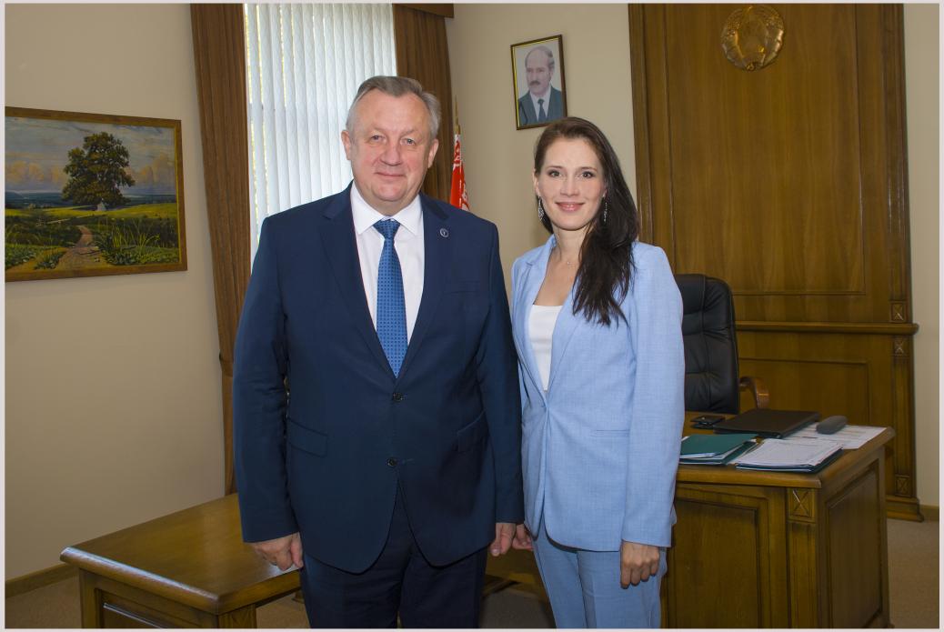 Chairman Mikhael Miatlikov meets President of the Tambov Regional CCI Elena Voronina