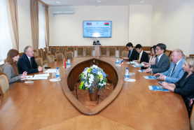 Встреча председателя БелТПП М.Мятликова с Чрезвычайным и Полномочным Послом Таиланда С.Вонгсинсаватом 